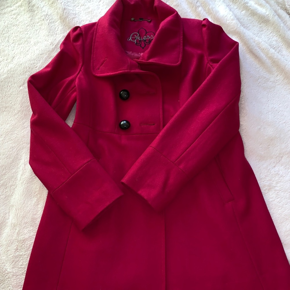Beautiful Red GUESS coat size Med